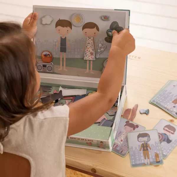 Little Dutch Magnetická hra obliekací Jim & Rosa