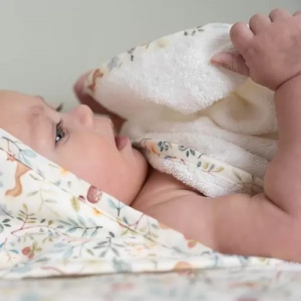 Little Dutch Osuška s kapucňou 100x100 cm Forest Wonders