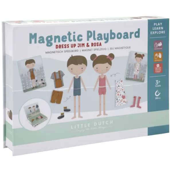 Little Dutch Magnetická hra obliekací Jim & Rosa
