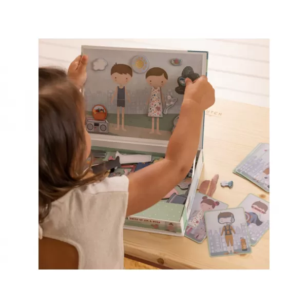 Little Dutch Magnetická hra obliekací Jim & Rosa