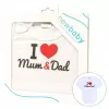 Barva I love Mum and Dad Bílá