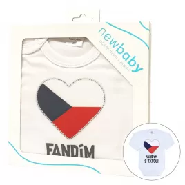 New Baby Body s potlačou Keď nespím ja, tak ani vy - darčekové balenie