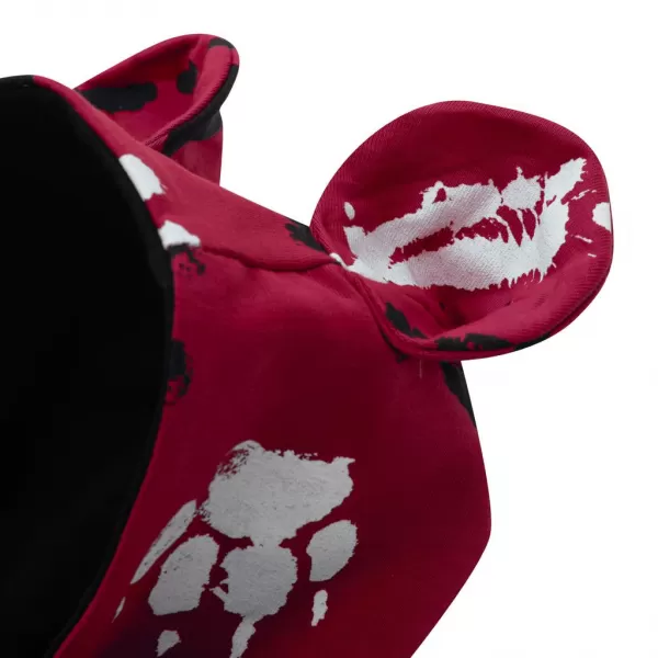 New Baby Dojčenský bavlnený overal s kapucňou a uškami labka modrý