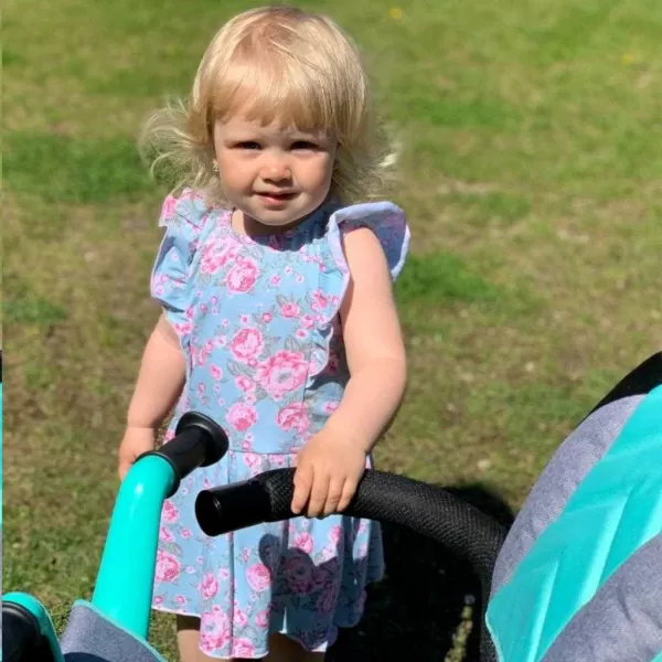 New Baby Dojčenské letné bavlnené šatôčky Roses