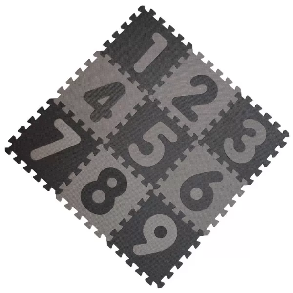 Baby Dan hracia podložka puzzle s číslami 90x90 cm