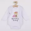 New Baby Body s potlačou Keď nespím ja, tak ani vy - darčekové balenie
