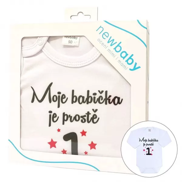 New Baby Body s potlačou najlepší budík na svete - darčekové balenie