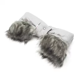 New Baby Rukávnik na kočík 2v1 s kožušinkou blue