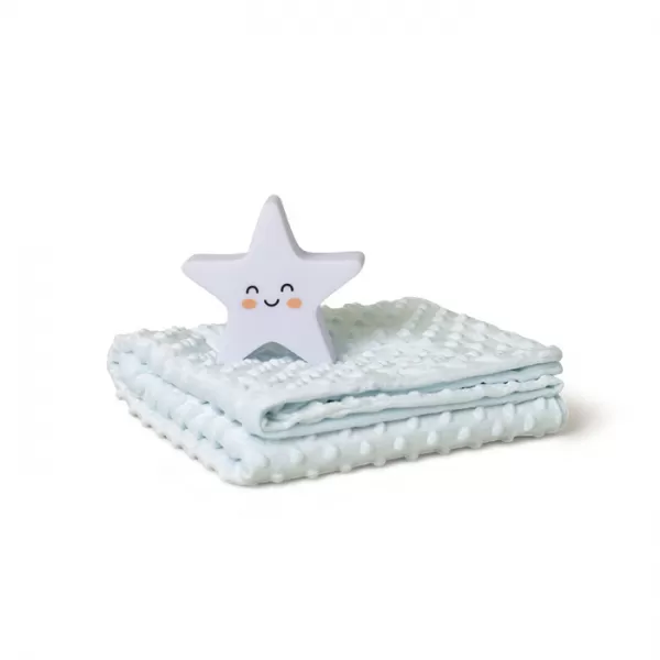 INTERBABY SET Deka mäkká GULIČKY 80x110 + lampička HVIEZDA