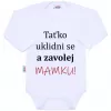 New Baby Body s potlačou Už mám 1 rok modré - darčekové balenie