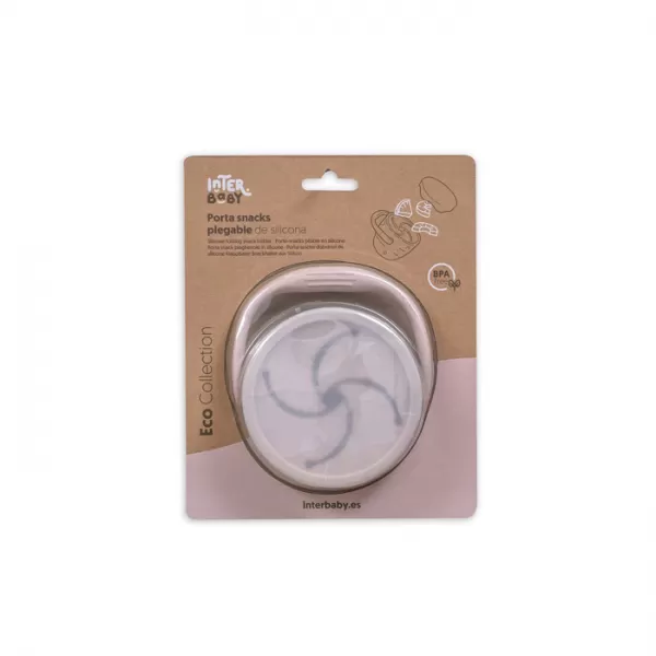 INTERBABY Skladací silikónový HRNČEK na desiatu