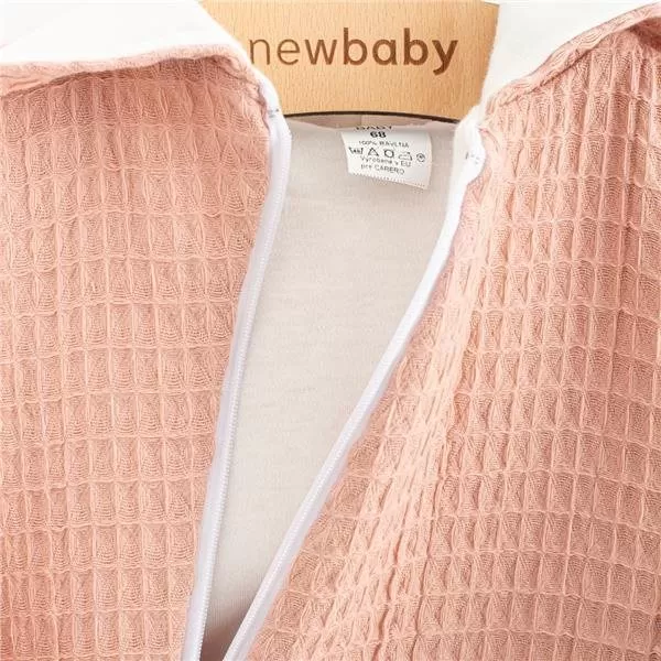 New Baby Dojčenský mušelínový overal s kapucňou Comfort clothes