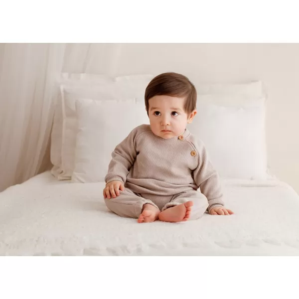 Koala Dojčenské tričko s dlhým rukávom Pure brown