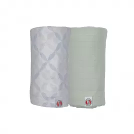 LODGER Swaddler Solid Matcha 2balenie 110 x 110 cm
