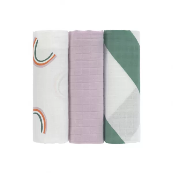 Lässig Swaddle Burp blanket 85x85 Happy Rascals