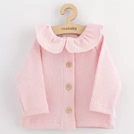 New Baby Dojčenský kabátik na gombíky Luxury clothing Laura šedý