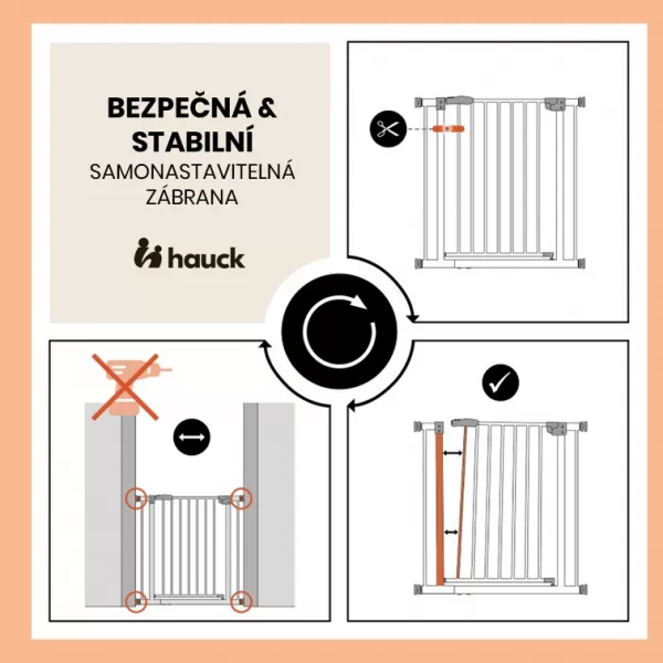 Hauck Zábrana Open N Stop 2 White