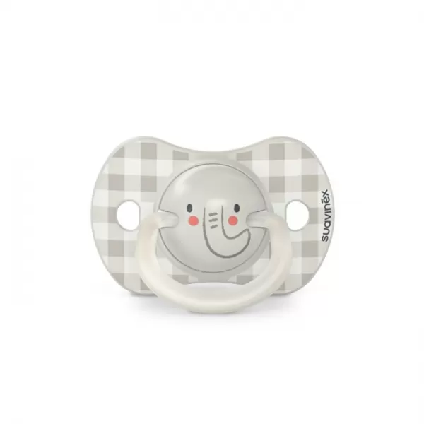 SUAVINEX Cumlík DEŇ&NOC fyziologický silikón 6-18 m - 2 ks