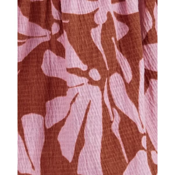 CARTER'S Šaty Brown Floral holka 9m