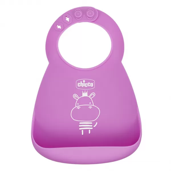 CHICCO Set jedálenský silikónový - 6m+