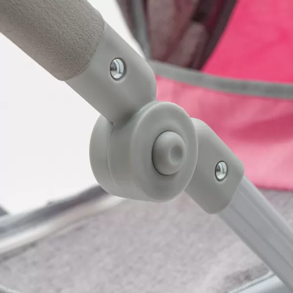 Baby Mix Kočík pre bábiky 2v1 Sophie pink-grey