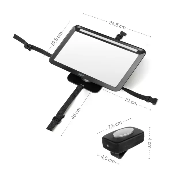 Zopa Zrkadlo s LED osvetlením DELUXE