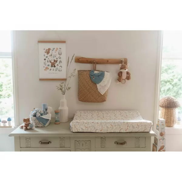 Little Dutch Podbradník bandana Forest Treasures & Denim Blue 2 ks