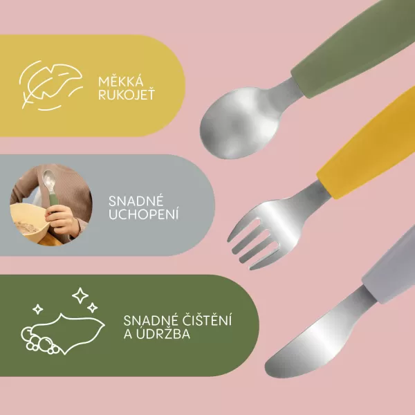 Zopa Silikónový detský príbor