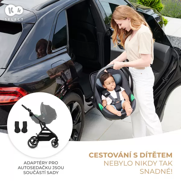 KINDERKRAFT SELECT Športový kočík Yoxi Sand Beige