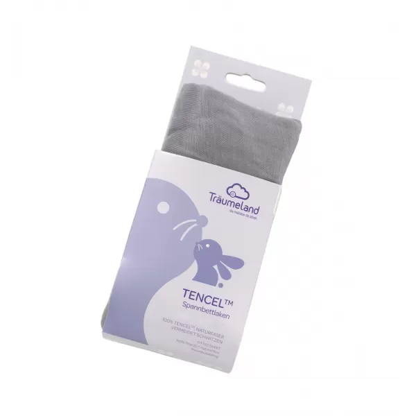 TRÄUMELAND prestieradlo Tencel 40x90 dunkelgrau