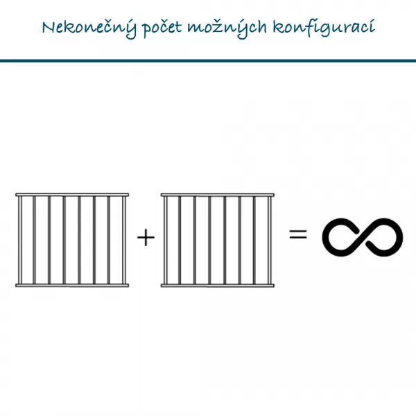 Baby Dan Universal Spatial Barrier Carl x Wide, čierna