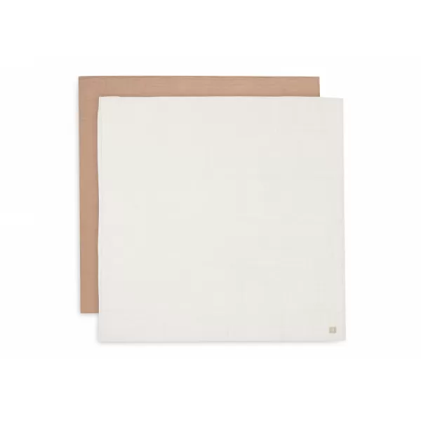 Jollein Diages Wrap 2ks 115x115 cm sušienka / slonovina