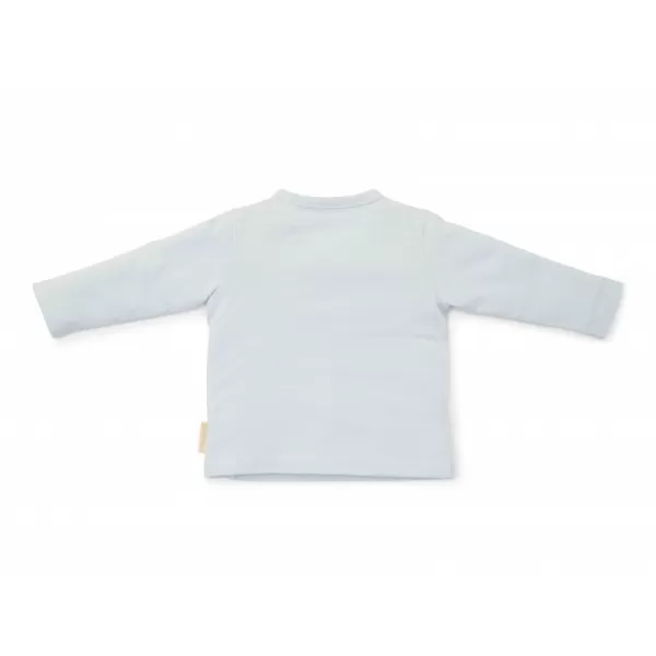 Little Dutch T -shirt s dlhým rukávom zábal detská modrá veľkosť 56