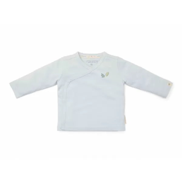 Little Dutch T -shirt s dlhým rukávom zábal detská modrá veľkosť 56