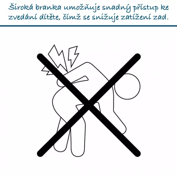 Baby Dan Universal Spatial Barrier Carl x Wide, čierna