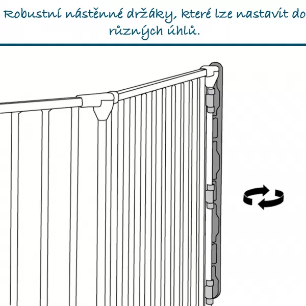 Baby Dan Universal Spatial Barrier Carl x Wide, čierna