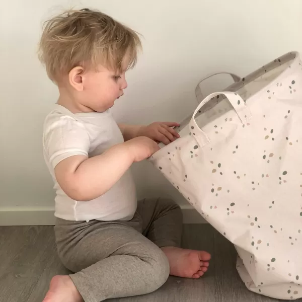 Petu Petu Mier Storage Basket veľké bodky