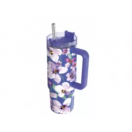 Qukoka z nehrdzavejúcej ocele Thermo -Tread s slameným tokom 950 ml