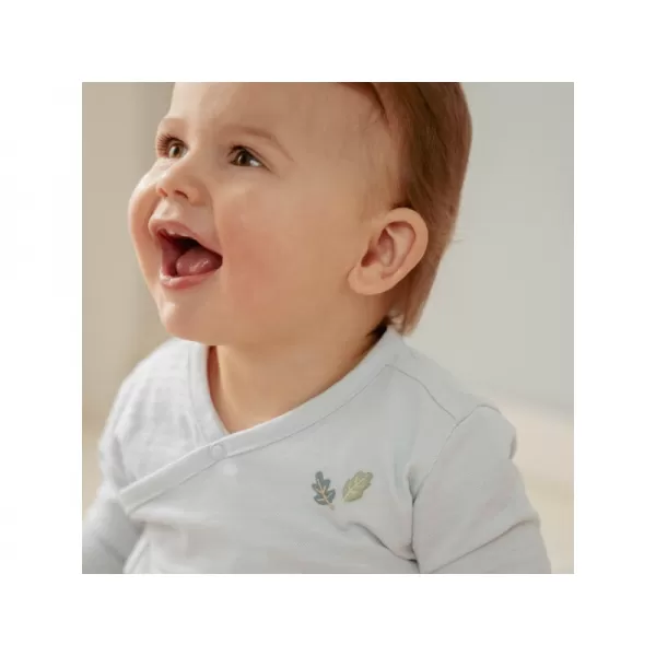 Little Dutch T -shirt s dlhým rukávom zábal detská modrá veľkosť 56