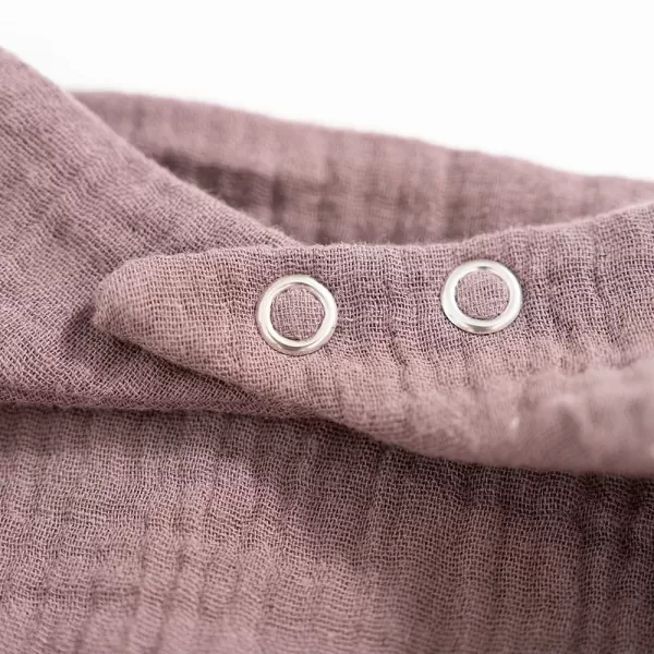 TRÄUMELAND Bandana Bib 2 ks Beige & Chocolate Flaume