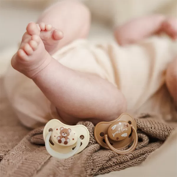 BABYONO Silikónové anatomické cumlíky 0-6m, 2 ks