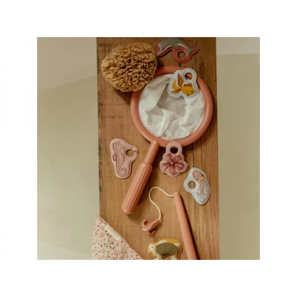 Little Dutch Rybárska súprava na kúpeľovú ružovú farbu