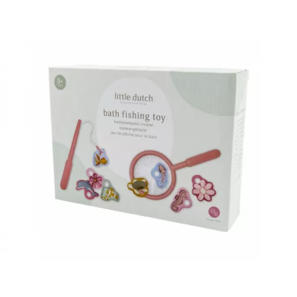 Little Dutch Rybárska súprava na kúpeľovú ružovú farbu
