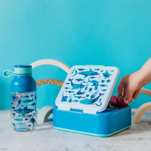 Quokka Plastová fľaša Ice Kids s pútkom 430 ml