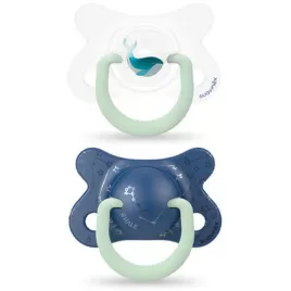 Suavinex ŠIDÍTKO DEŇ&NOC Fyziologické SILIKÓN -2-4 m - 2 ks