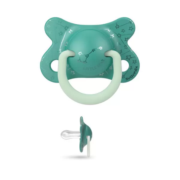 Suavinex ŠIDÍTKO DEŇ&NOC Fyziologické SILIKÓN -2-4 m - 2 ks