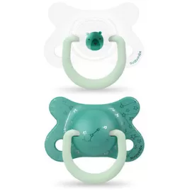 Suavinex ŠIDÍTKO DEŇ&NOC Fyziologické SILIKÓN -2-4 m - 2 ks