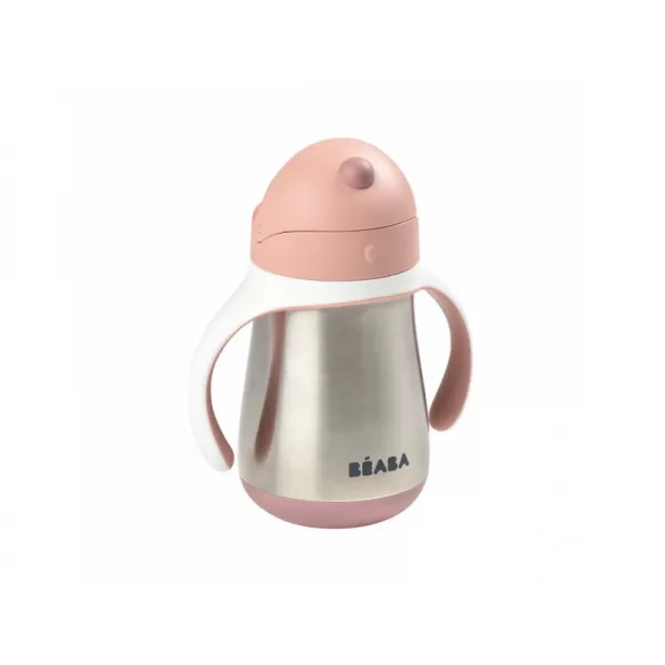 Hrnček Beba Thermo -Insulation s slamkou z nehrdzavejúcej ocele 250 ml