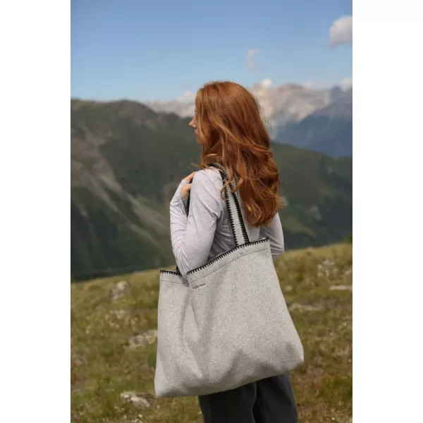 ŠTÚDIO NOOS - Vlnená TAŠKA MOM | Šedá