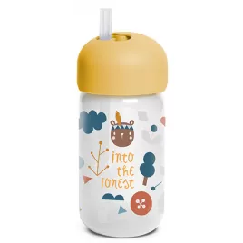 Suavinex Fľaštička so slamkou FOREST 340 ml